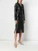 Karl Lagerfeld leather midi dress