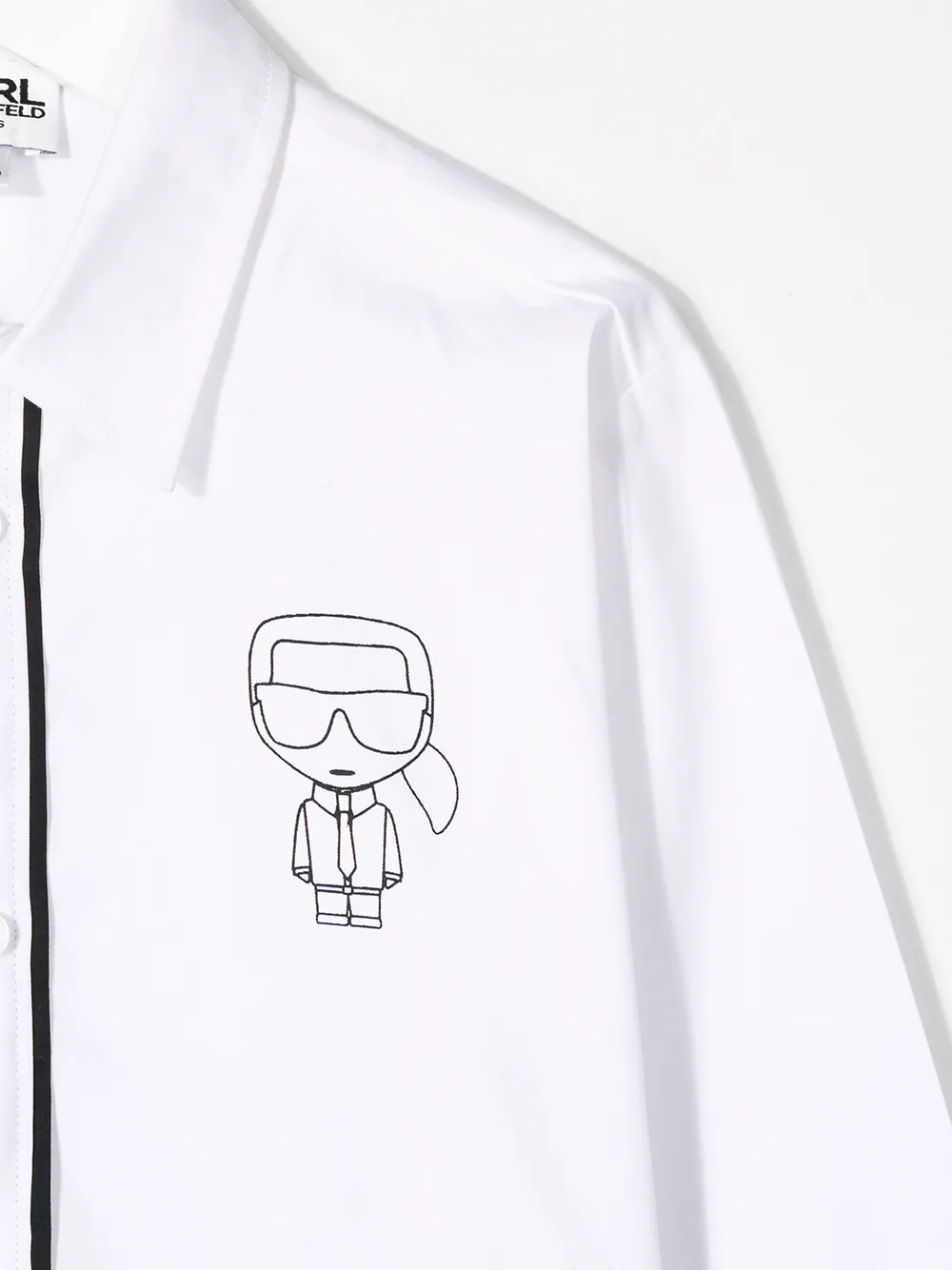 фото Karl lagerfeld kids поплиновая рубашка karl outline