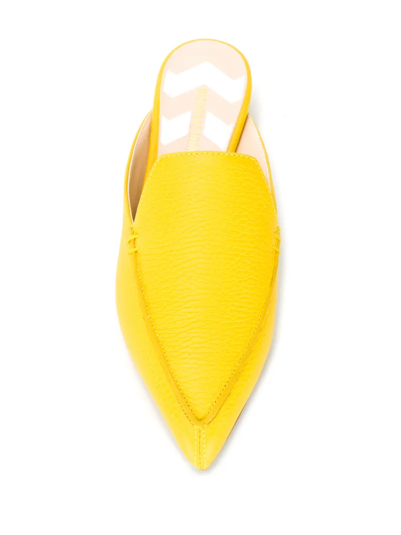 Yellow mules flat Clearance