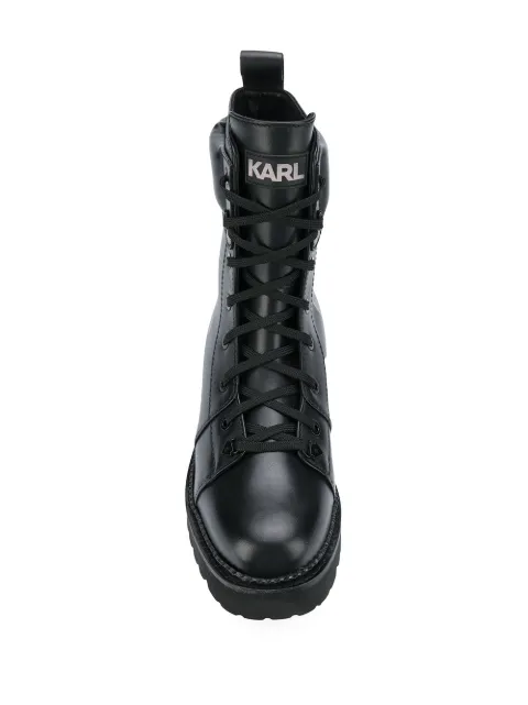 karl lagerfeld combat boots