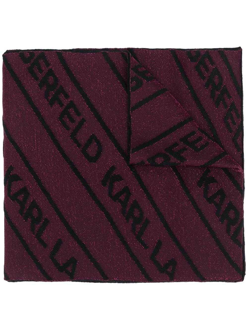 фото Karl lagerfeld шарф вязки интарсия с логотипом