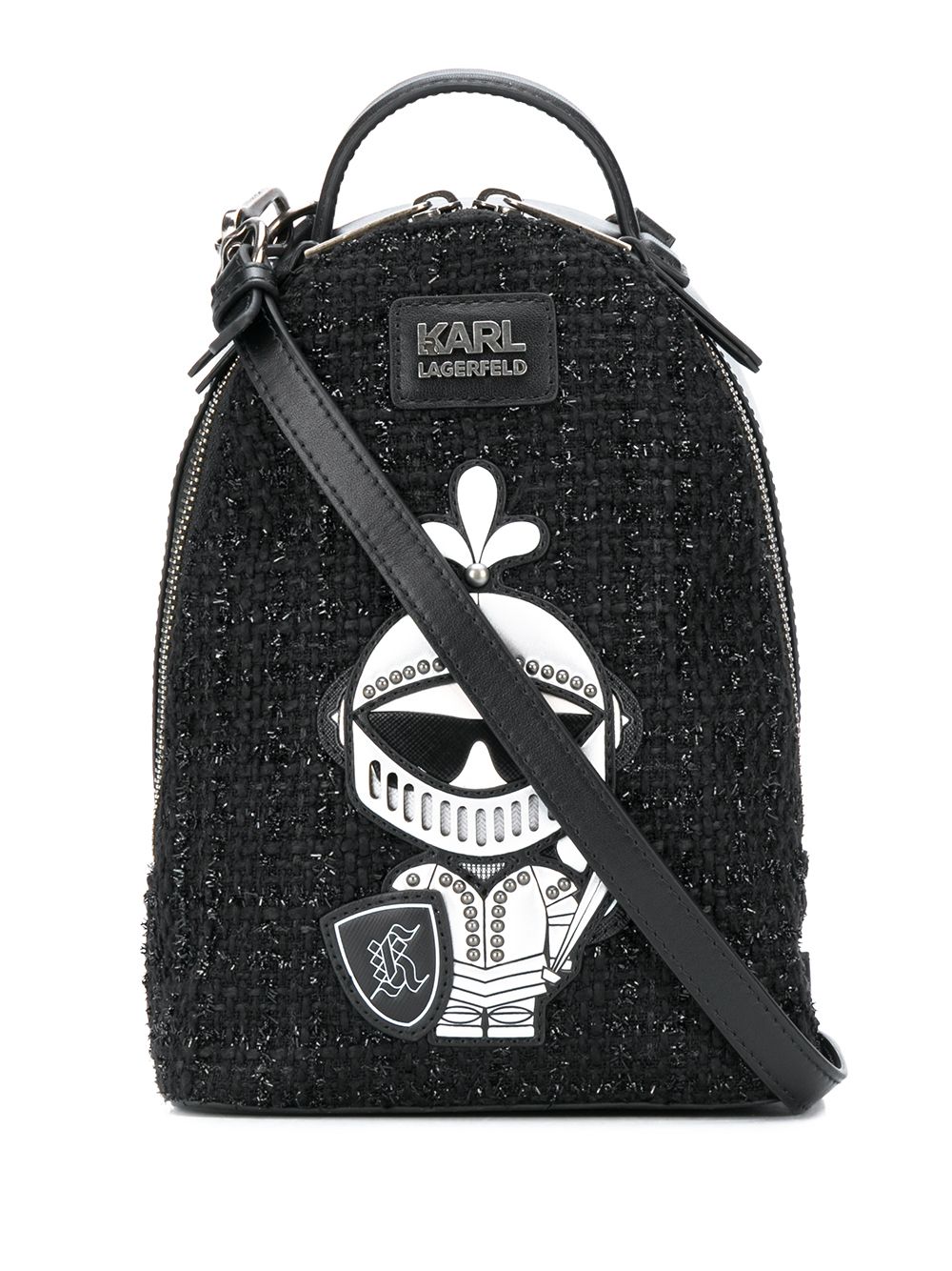фото Karl Lagerfeld твидовый рюкзак K/Treasure