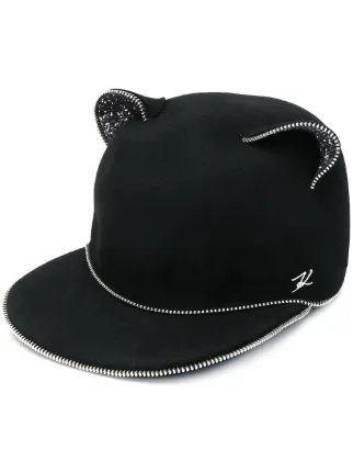 Karl Lagerfeld Choupette动物耳朵造型棒球帽 Farfetch