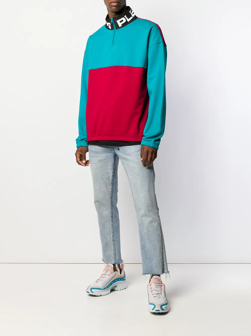 Pleasures Fleece trui - Rood