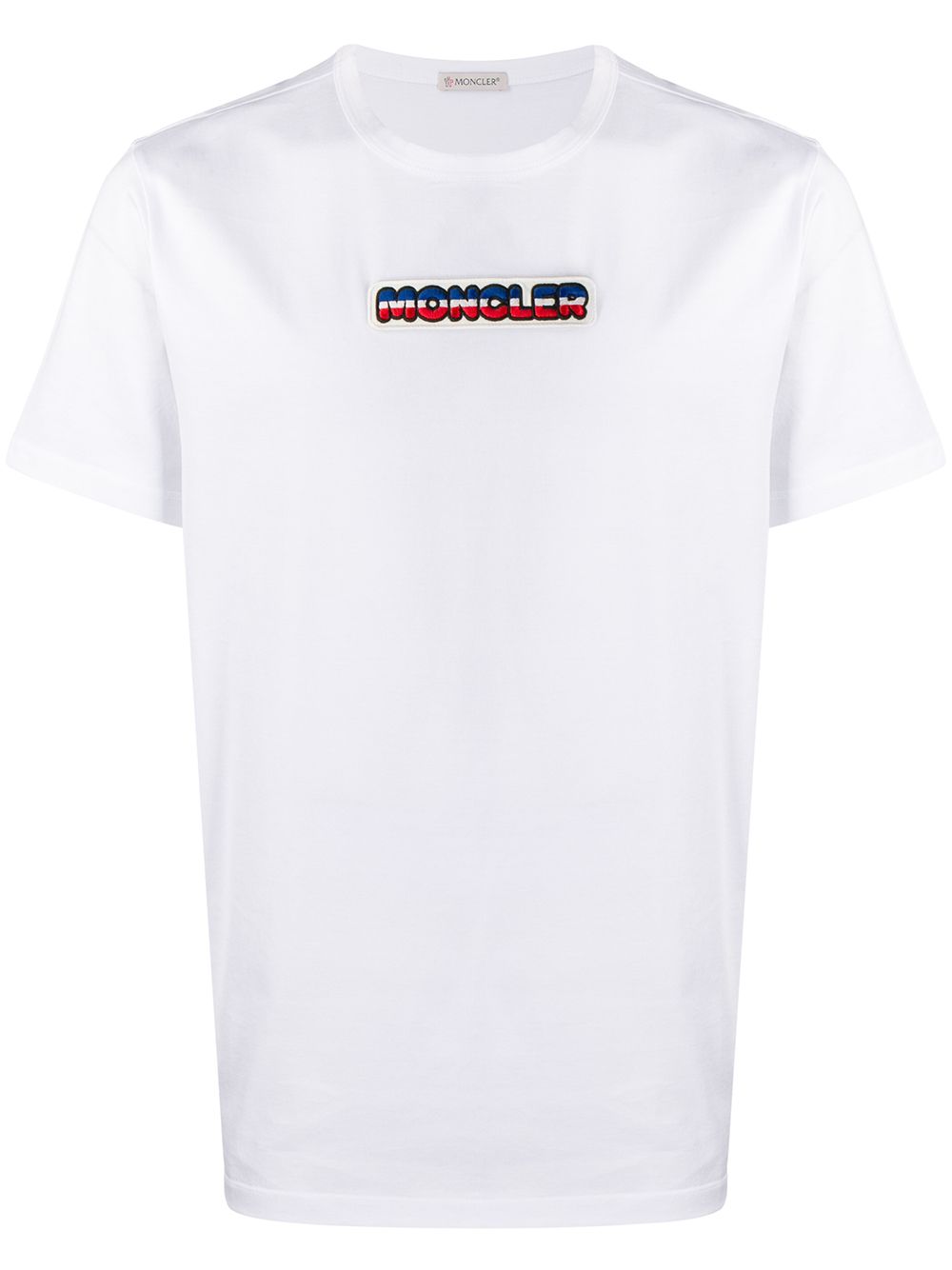 фото Moncler футболка с нашивкой-логотипом