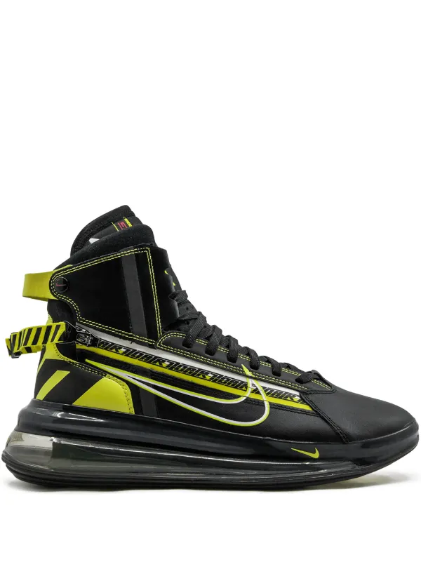 Shop black \u0026 yellow Nike Air Max 720 Saturn AS QS hi-top sneakers with  Express Delivery - Farfetch