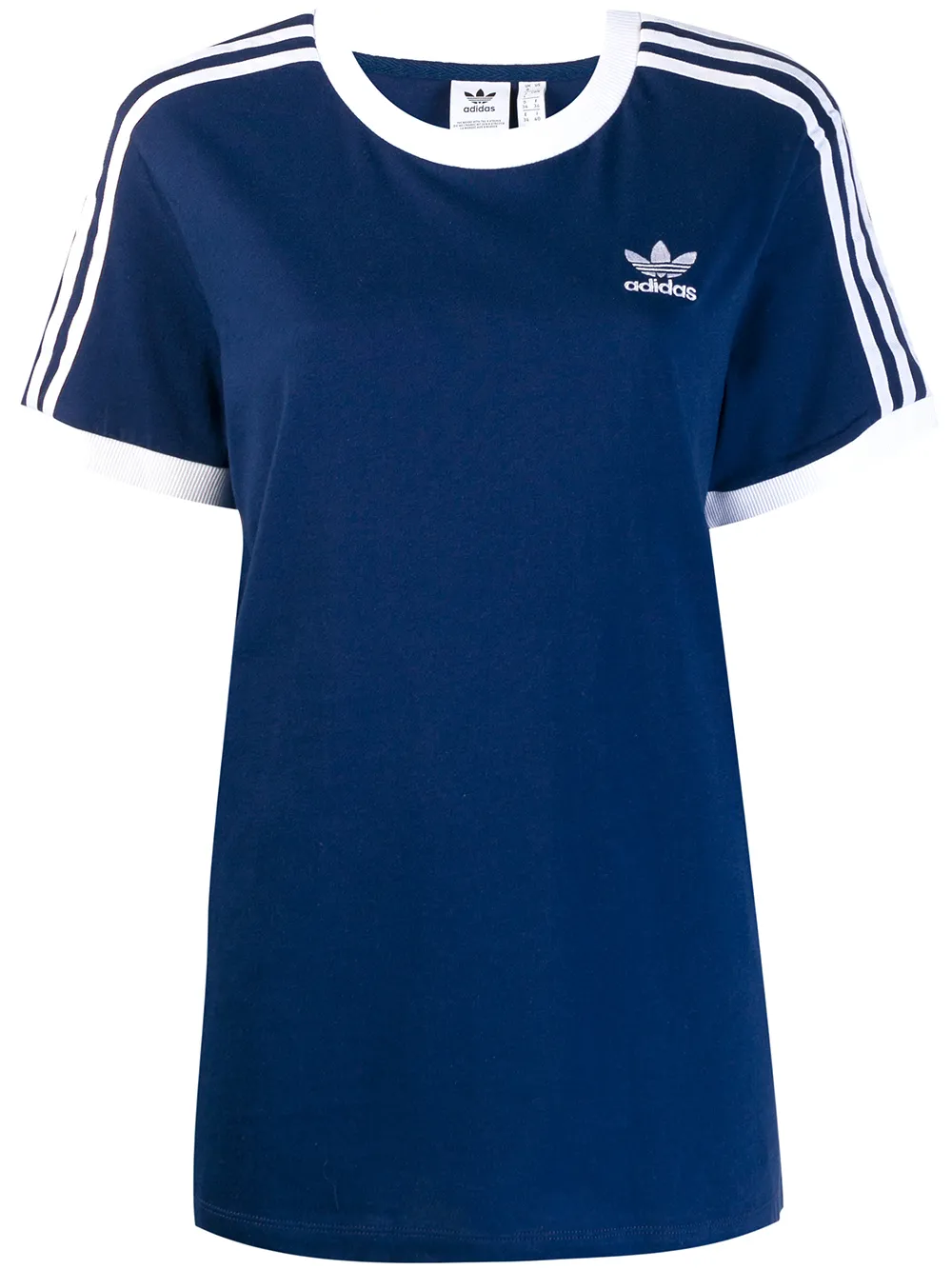 adidas ストライプ Tシャツ - ブルー adidas ストライプ Tシャツ - ブルー