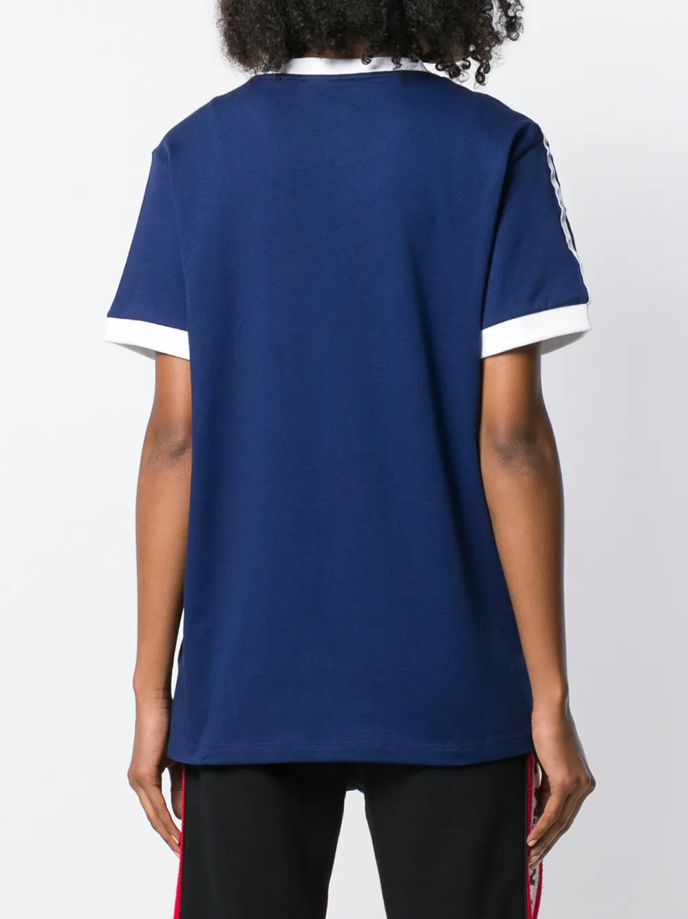 adidas T-shirt met drie strepen Blauw