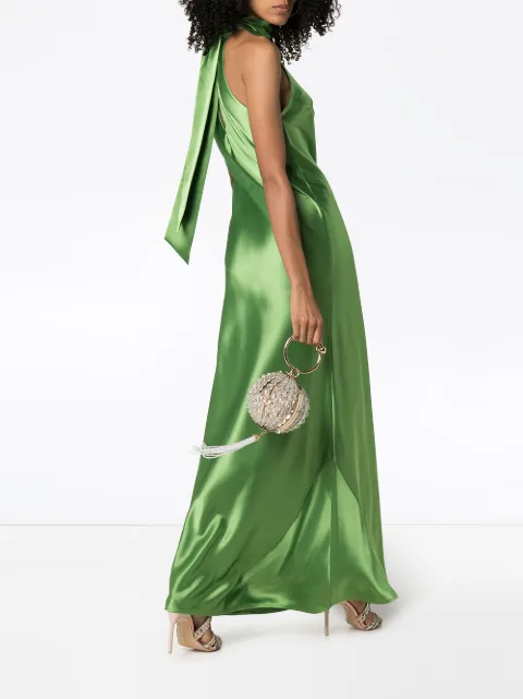 galvan halter neck gown