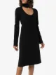 Bottega Veneta high-neck midi dress