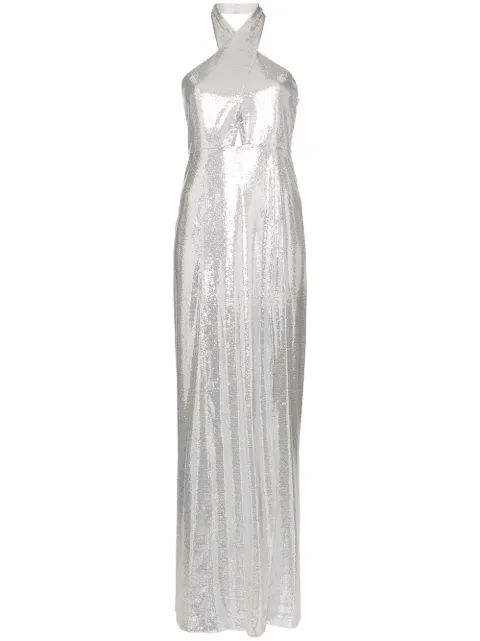 galvan silver gown