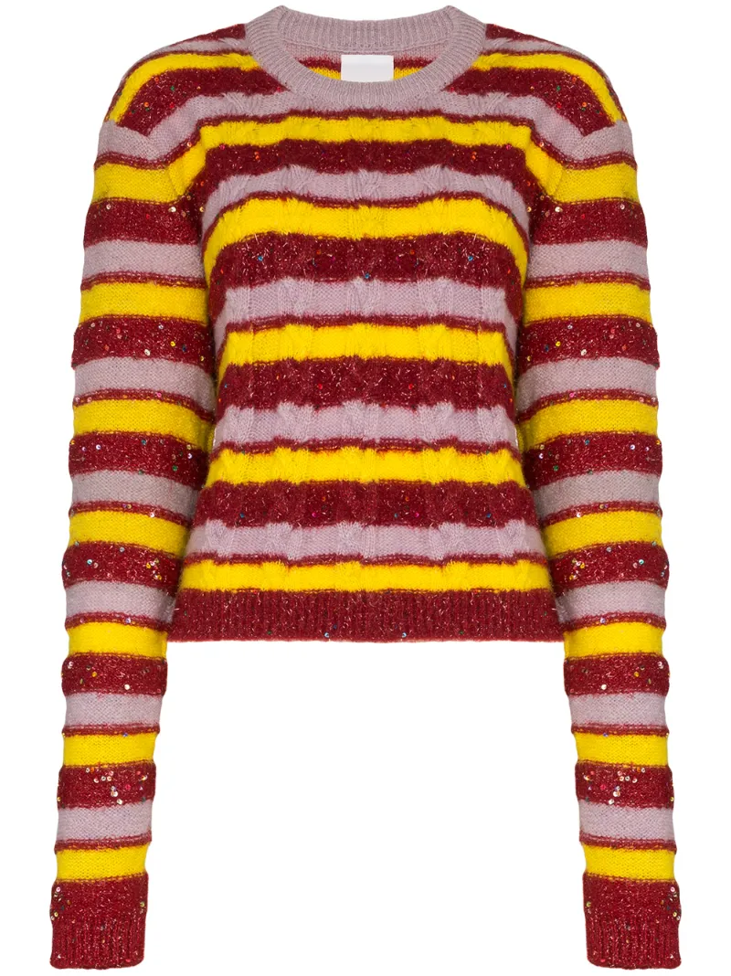 Ashish Knits ASHISH STRIPE KNIT JUMPER - MULTICOLOUR