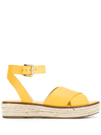 michael kors sandals womens yellow