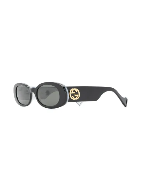 GUCCI GUCCI EYEWEAR CAT EYE SUNGLASSES - BLACK