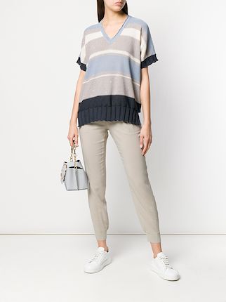 striped knitted top展示图