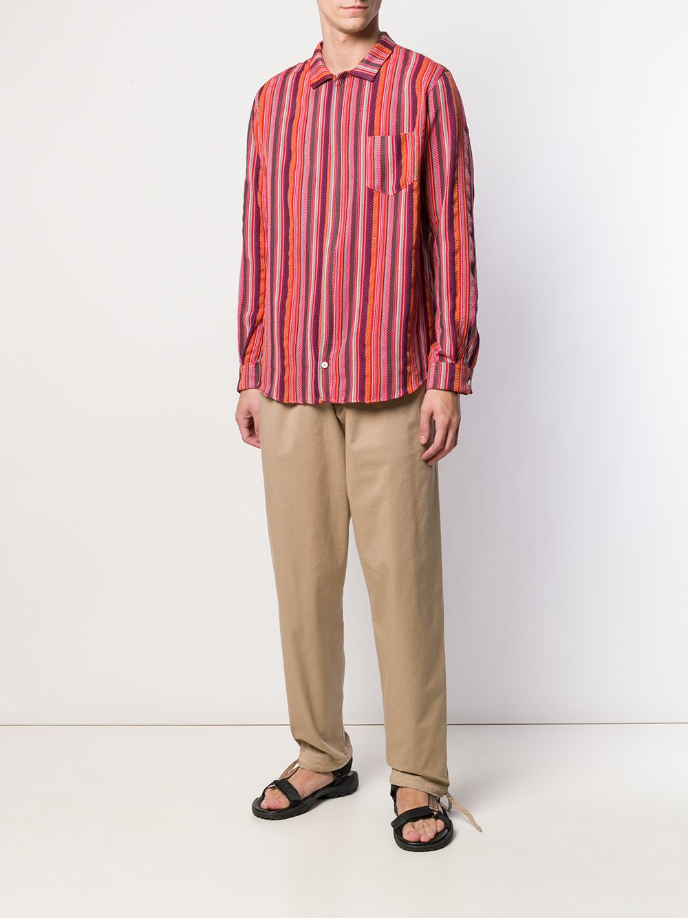 Paura Ruimvallende broek - Beige