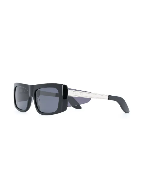 Marni Eyewear スクエアフレーム サングラス | ブラック | FARFETCH JP