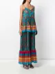 TWINSET tiered hem pleated maxi dress
