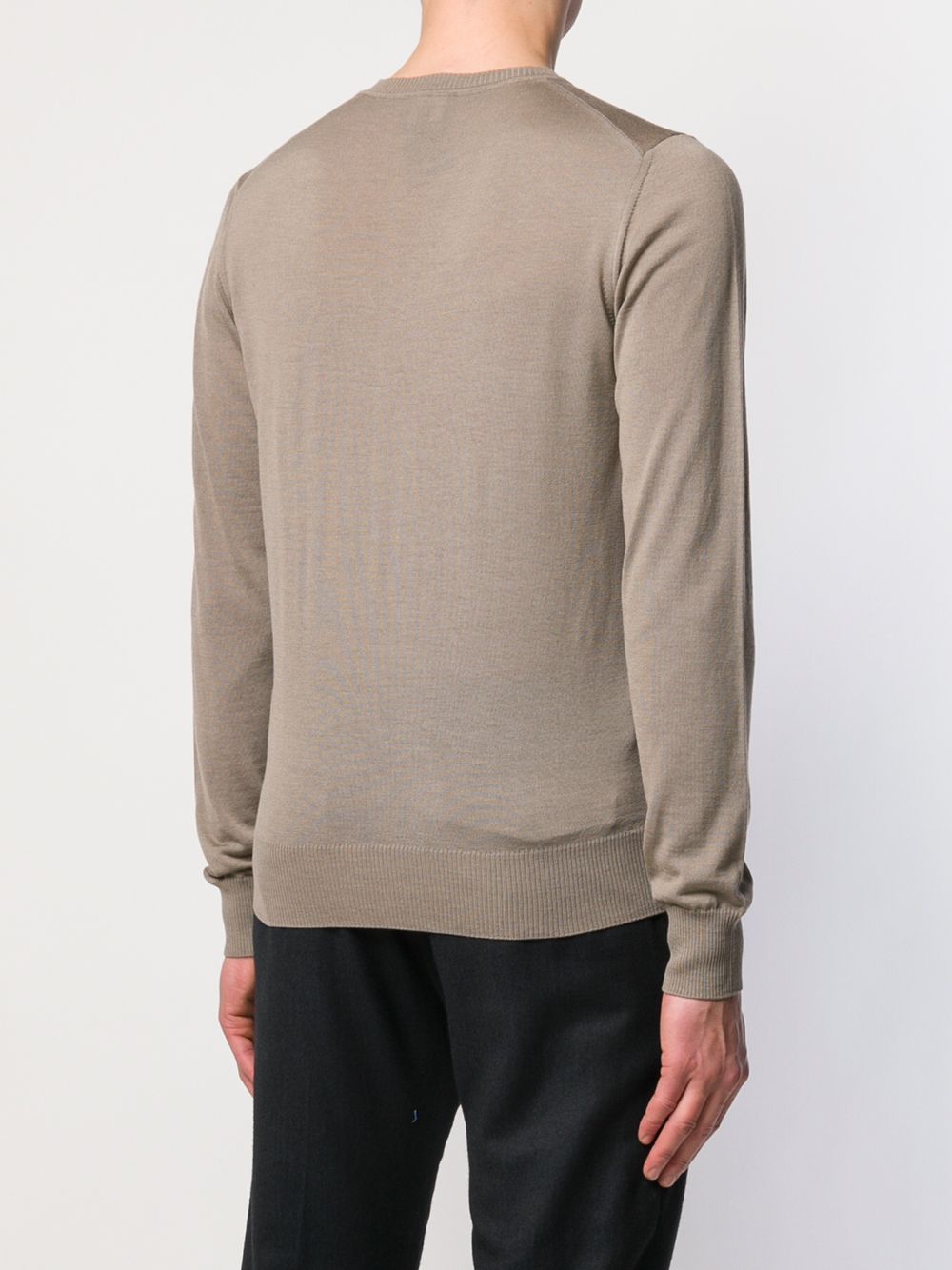 Emporio Armani Ribbed Detail Jumper - Farfetch