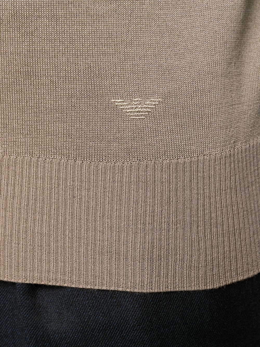 Emporio Armani ribbed detail jumper Men