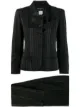 الصورة 1 من Chanel Pre-Owned بدلة ضيقة مخططة من قطعتين 2003's