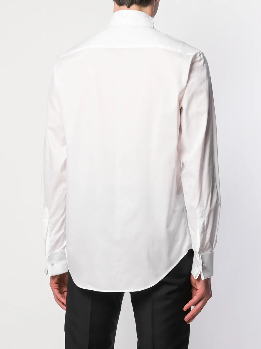 Emporio Armani Classic effen shirt Wit