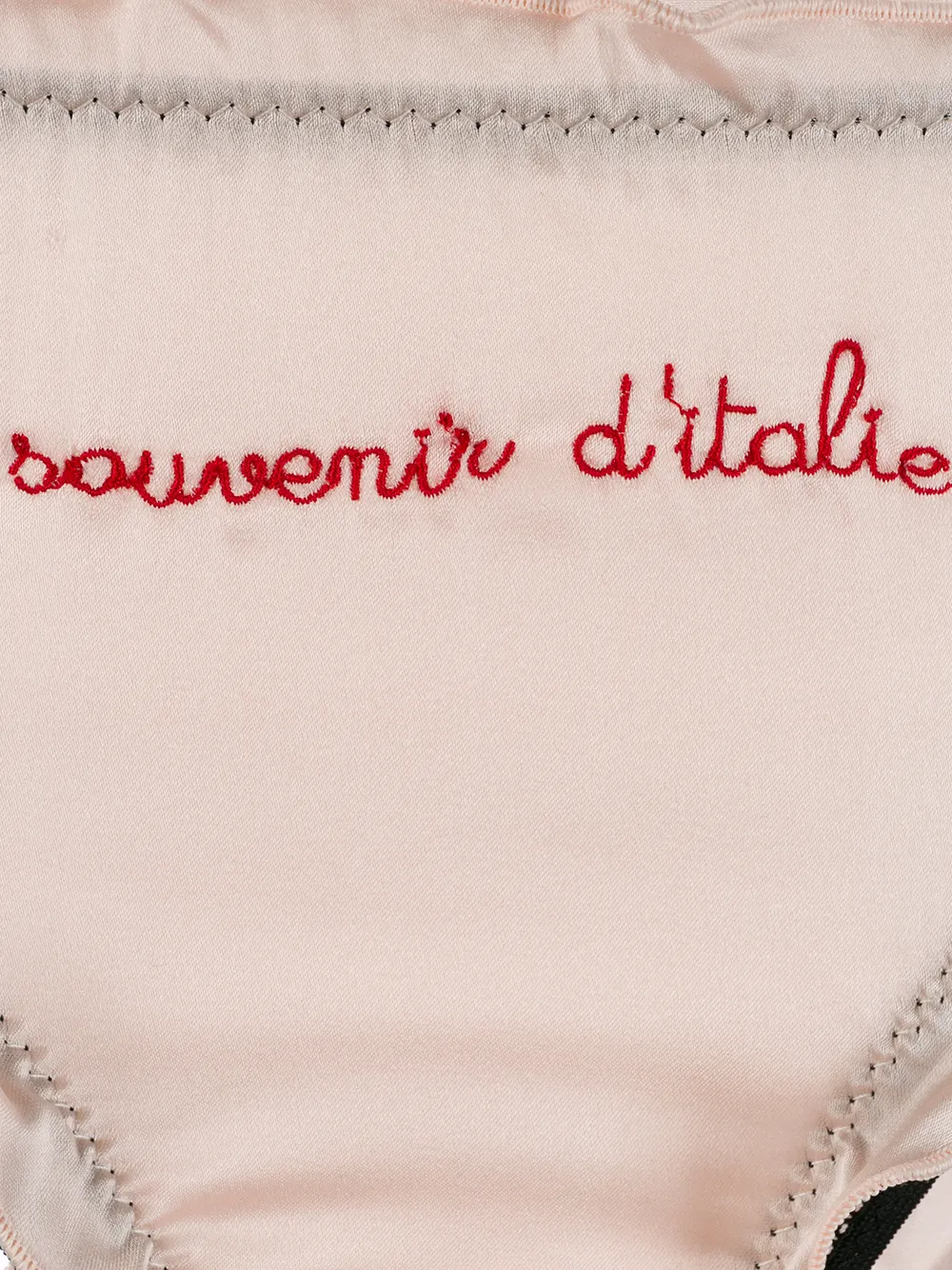 L'Autre Chose Slip met borduurwerk Roze