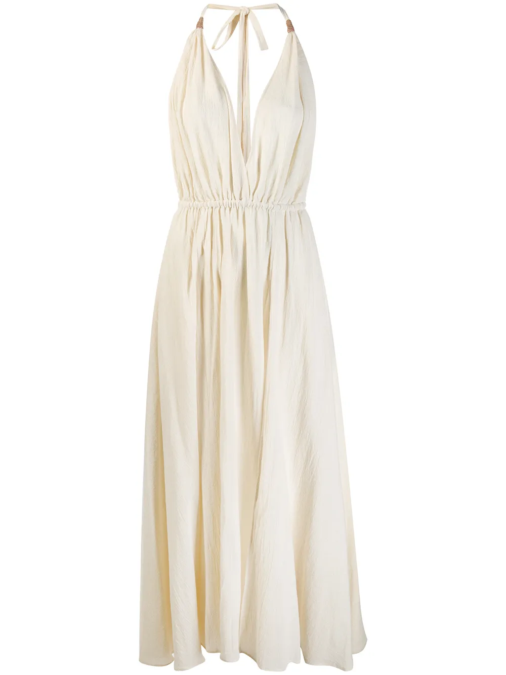deep V-neck dress