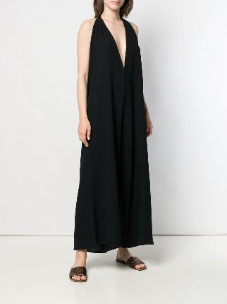 deep V-neck jumpsuit展示图