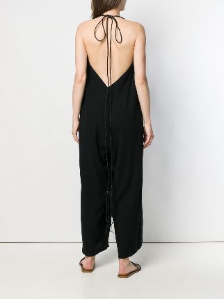 deep V-neck jumpsuit展示图