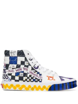 vans checkered shoes high tops