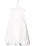 Siola lace flare dress - White