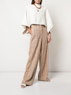 VOZ silk-satin Palazzo Trousers - Farfetch