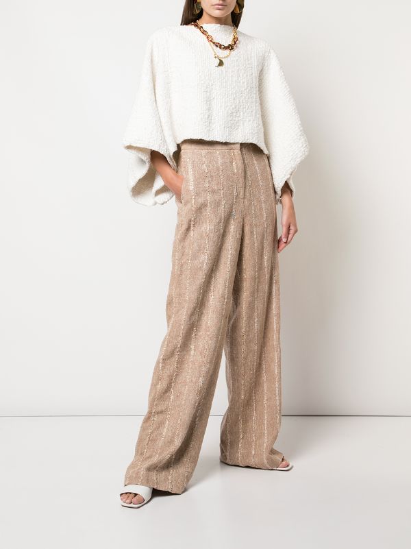 Voz raw wide trousers - Brown