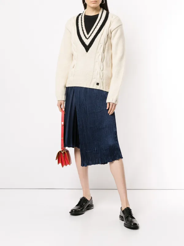 chanel v neck sweater