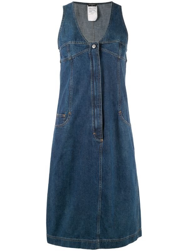 chanel denim dress