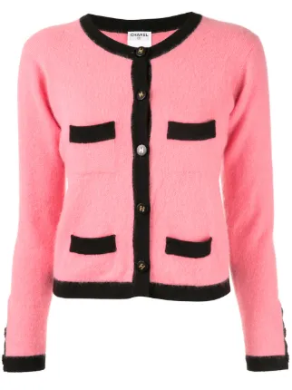 Chanel hot sale pink cardigan