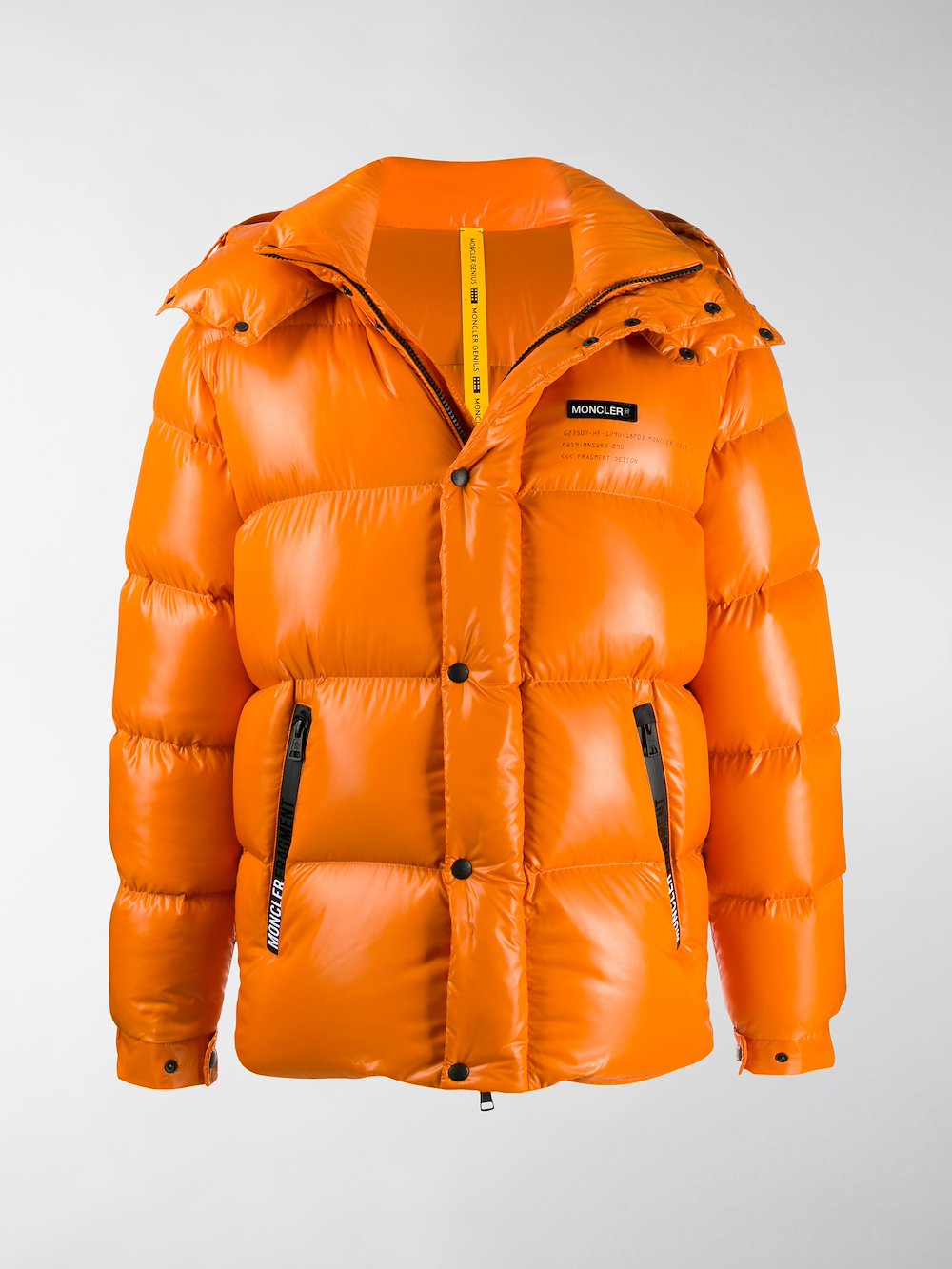 Moncler Genius x Fragment Hanriot padded coat orange | MODES