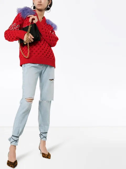 PRADA crystal embellished jumper