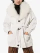 Prada cashmere fur-trimmed cardigan