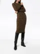 Fendi FF motif knitted dress
