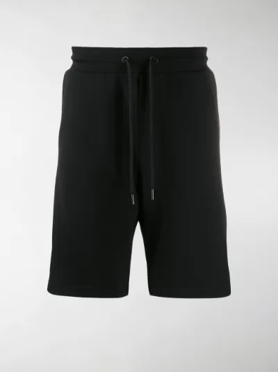 Moncler logo patch side-zip shorts 