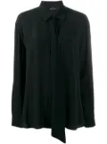 Rokh tie neck shirt - Black
