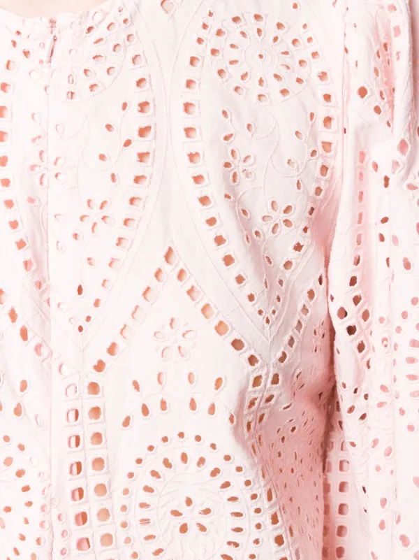 pink broderie dress