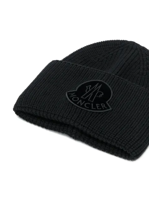 MONCLER LOGO PATCH BEANIE