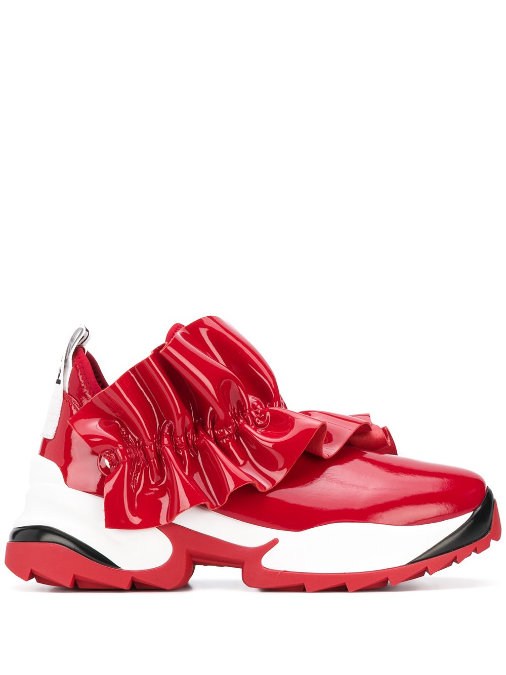 Sergio Rossi кроссовки Extreme с оборками Красный A87300MFN803 13986393