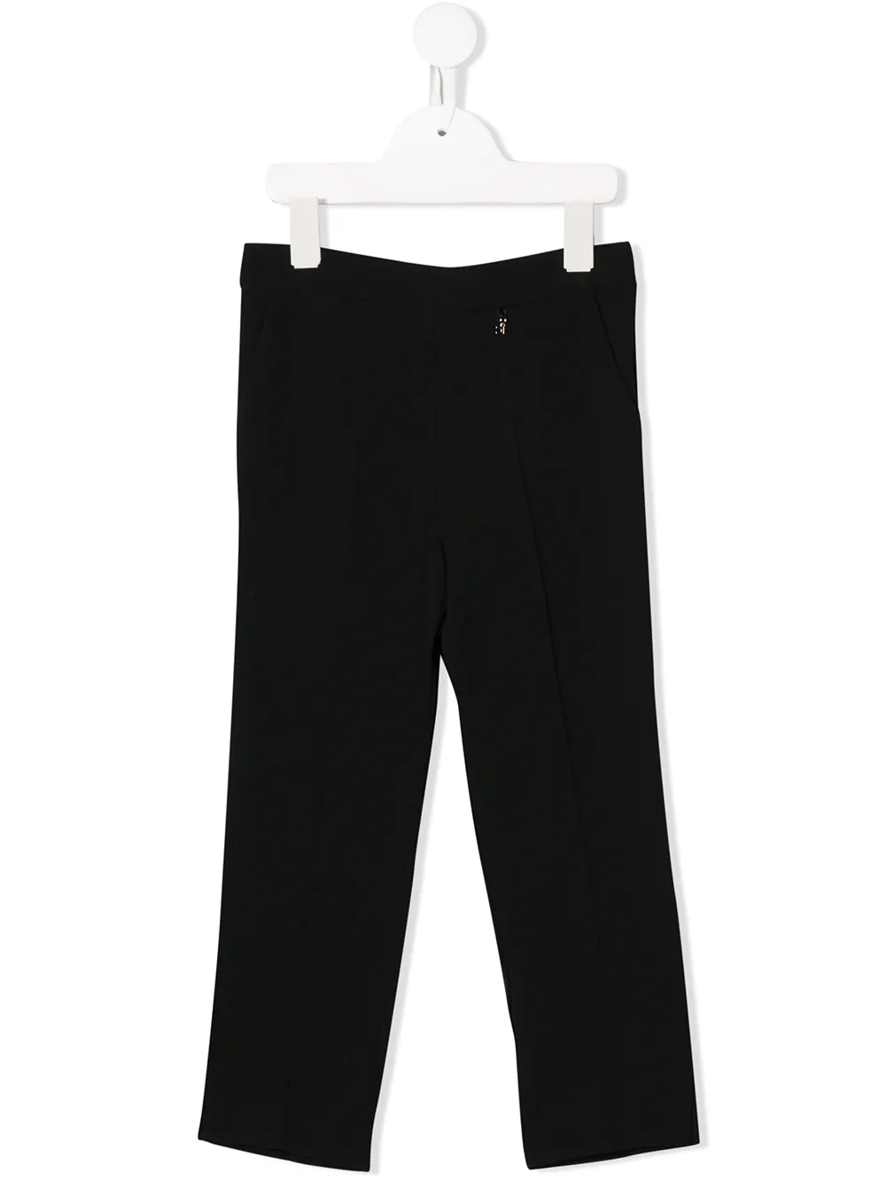 Elisabetta Franchi La Mia Bambina Broek met logo Zwart