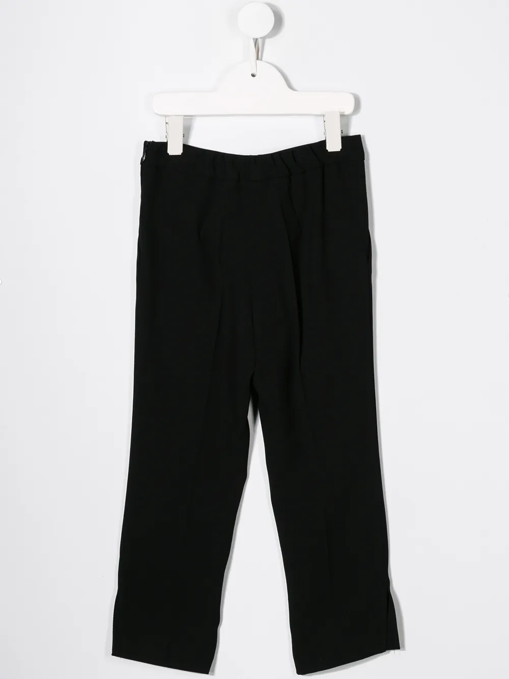Elisabetta Franchi La Mia Bambina Broek met logo Zwart