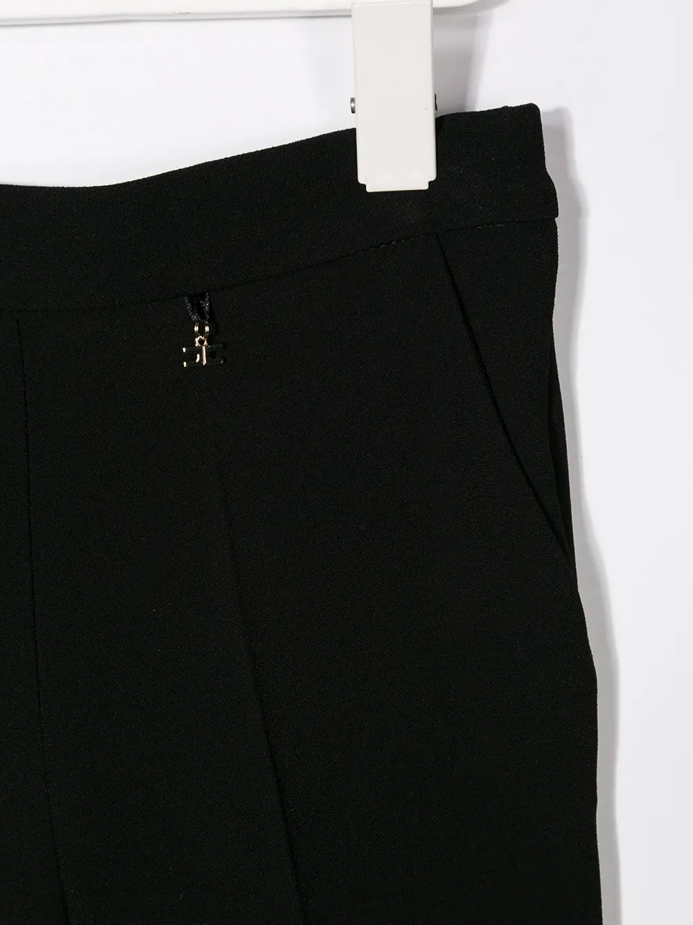 Elisabetta Franchi La Mia Bambina Broek met logo Zwart