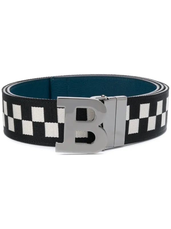 white bally belt